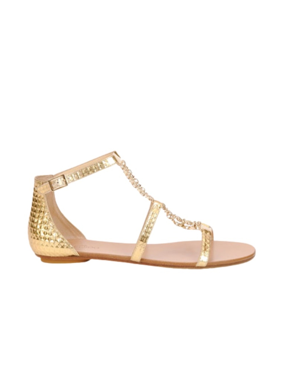 🎉HP🎉⚡️FLASH SALE⚡️ Sold Out Jimmy Choo Gold Metallic Wyatt Sandal - Picture 4 of 10